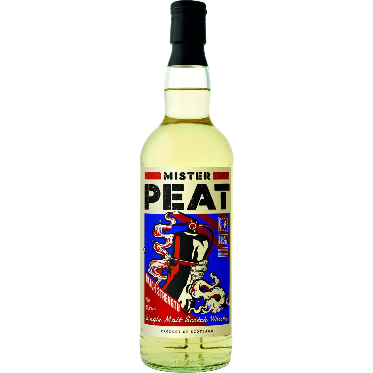 Mister Peat Batch Strength Single Malt Whisky  53,7% 0,7l